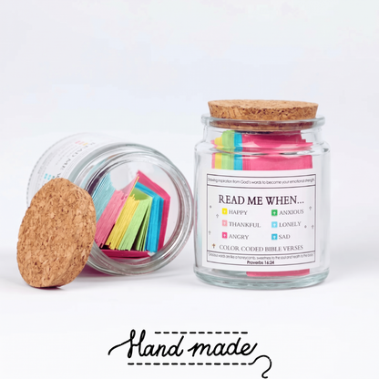 Handmade 90 Day Bible Verses Jar