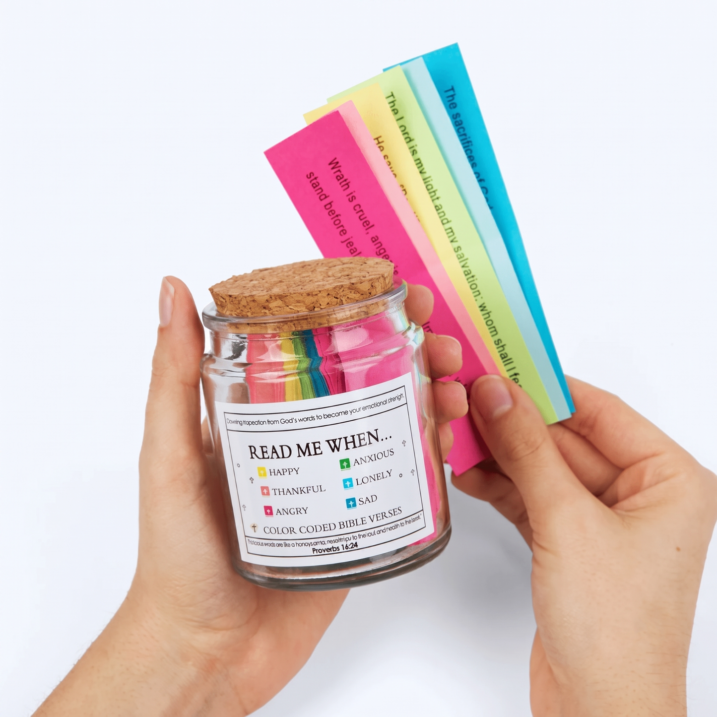 Handmade 90 Day Bible Verses Jar